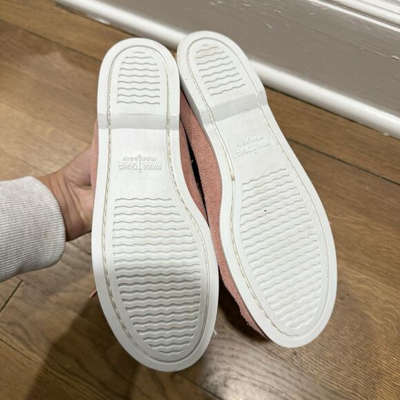 Minnetonka Aztec Moccasins Childrens Thunderbird Light Pink Suede Girls Size 3 - Picture 6 of 8